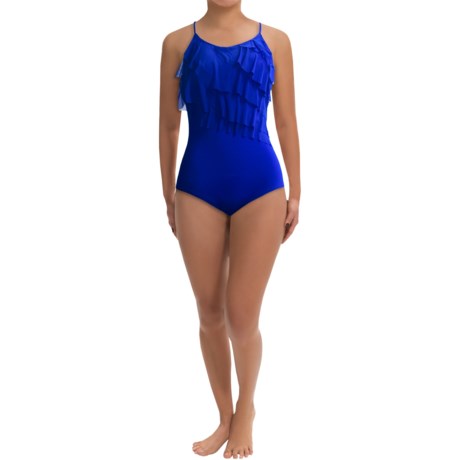 69%OFF ワンピース水着 経度ティアード水着（プラスサイズ女性用） Longitude Tiered Swimsuit (For Plus Size Women)